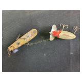 Vintage fishing lures- 1 Jitterbug Fred Arbogast,