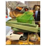 George Foreman grill, Solar lights, rug, fall