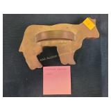 Michael Bonne copper cow cookie cutter 8.25" x 5"