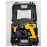 Dewalt drill with batteries, charger and case