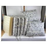 Outdoor cushions- 4 seat cushions, four pillows,