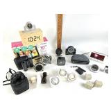 Alarm clocks, binoculars, Outlet timers, digital