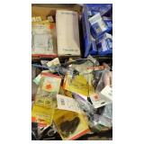 Box of vintage phone cords & accessories, Boston