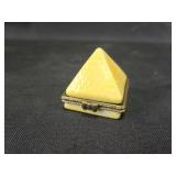 Pyramid porcelain trinket box