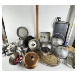 Percolator, cake tins, loaf pans, ice trays,