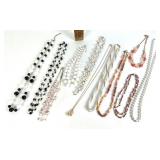 Costume jewelry (beads, three-sided locket)