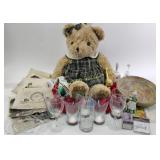 Margaret Furlong tree topper, Plaid dress Teddy