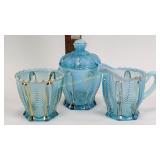 Northwood Blue Opal Drapery cream, sugar and