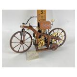 Franklin Mint diecast and wood bicycle model