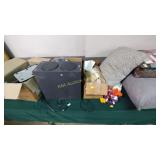 Dell computer monitor, Dell speaker, keyboard,