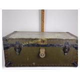 Military issue trunk "Mitchell E Shaffer" customs