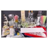 Set of four chip rocks glasses miscellaneous