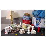 Table lamps, yoga mat, Christmas bows, Conair