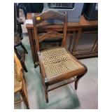 Cane bottom chair with some damage