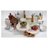 Tiara sandwich glass tray, footed glass tray,