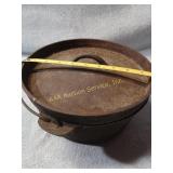 Cast-iron skillet with lid American camper