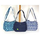 Vera Bradley purses- microfiber navy blue, c