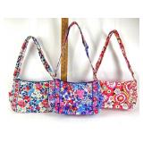 Vera Bradley cotton quilt purses- multi-colored