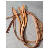 Light  colored leather straps