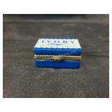 PHB Ivory soap porcelain trinket box