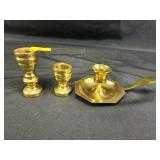 Brass candle holders