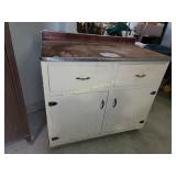 Kitchen base cabinet 42 x 24 x 40, wear, paint