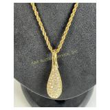 Swarovski "teardrop" pendant necklace
