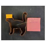 Martha Stewart By Mail copper Halloween cat
