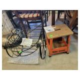 Decor garden cart, tool stool