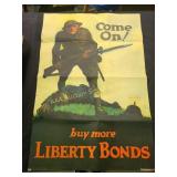 Walter Whitehead WWI Liberty Bonds poster c.