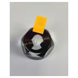 Baccarat sulphide George Washington paperweight -
