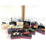 Just the right shoe figurines in boxes