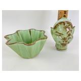 Frankoma Pottery bowl & Peter Pan wall plaque