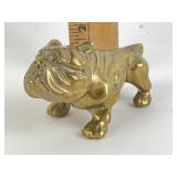 Brass bulldog figurine