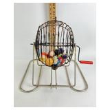 Bingo cage with balls