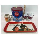 Coca-Cola metal serving tray, Coca-Cola tin,