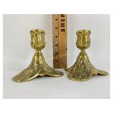 Brass candlesticks