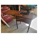 Singer Sewing machine and cabinet, scratches,