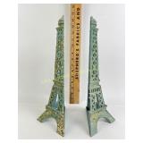 Cast Iron Eiffel Tower bookends