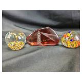 Art Glass paperweights