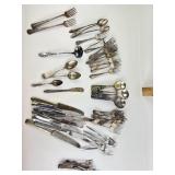 Assorted silverplate flatware