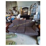 Brown Sofa- 80"x35", 19.5" seat height. Very