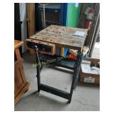 Wood working/ tool bench- 19.75"x20.25"x33" well