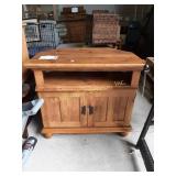 Tv stand- 35.5"x24"x30"- shows signs of wear and