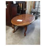 Oval coffee table- 45"x 27"x15", shows signs of