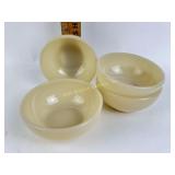 Fire King clam broth bowls (set of 4)