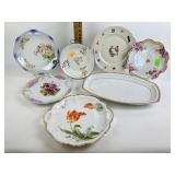 Porcelain dishes, platter, child