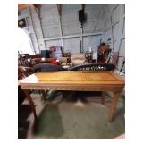 Console table with inlay tabletop- 54"x17"x28.5,