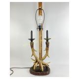 Faux antler table lamp