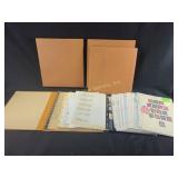 (2) albums with used & unused US postage stamps -